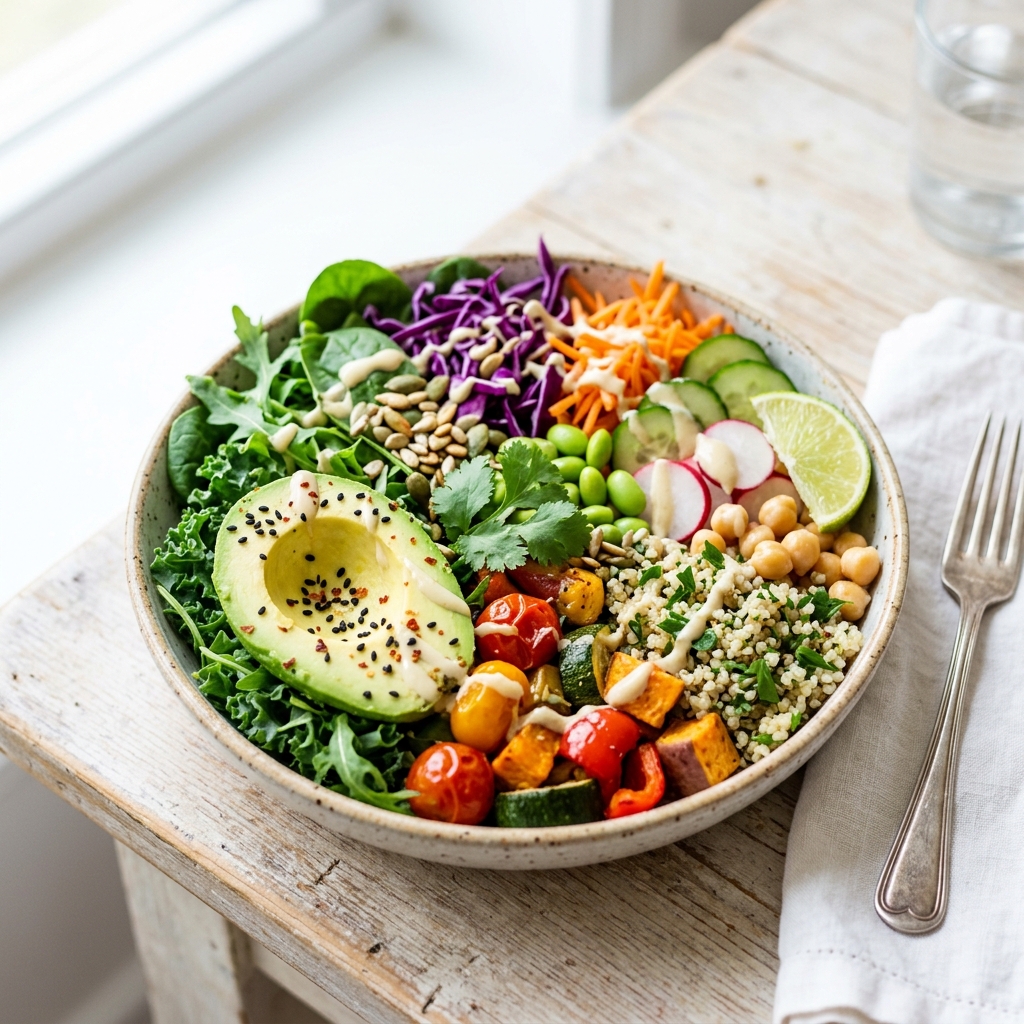 Healthy fresh food bowl